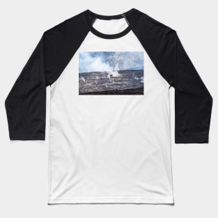 Steaming Crater Baseball T-Shirt